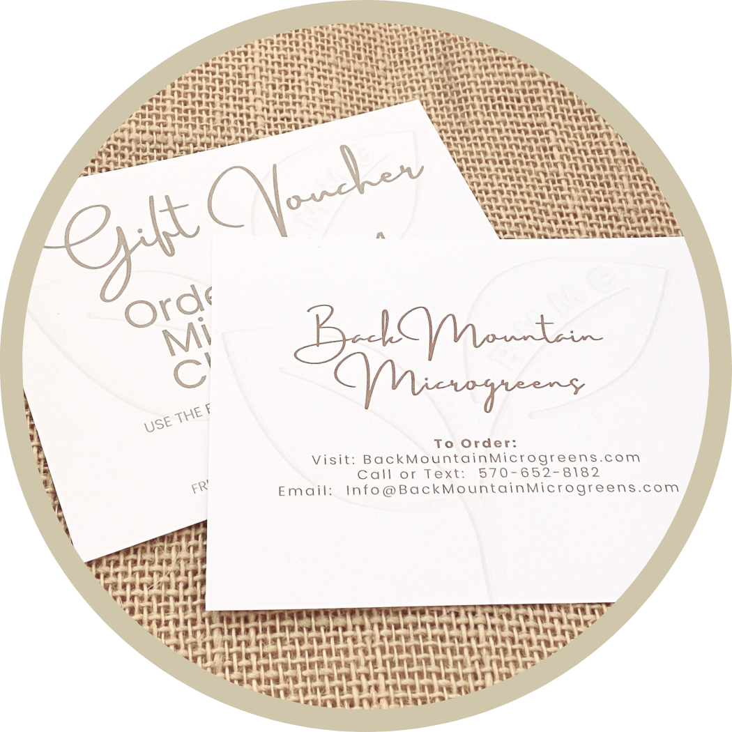 Back Mountain Microgreens Gift Card