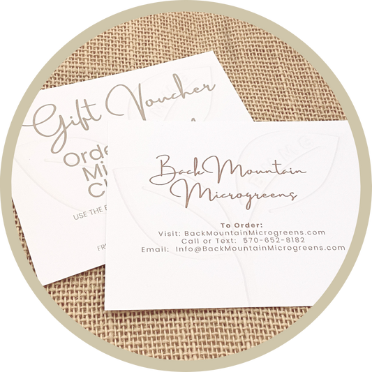 Back Mountain Microgreens Gift Card