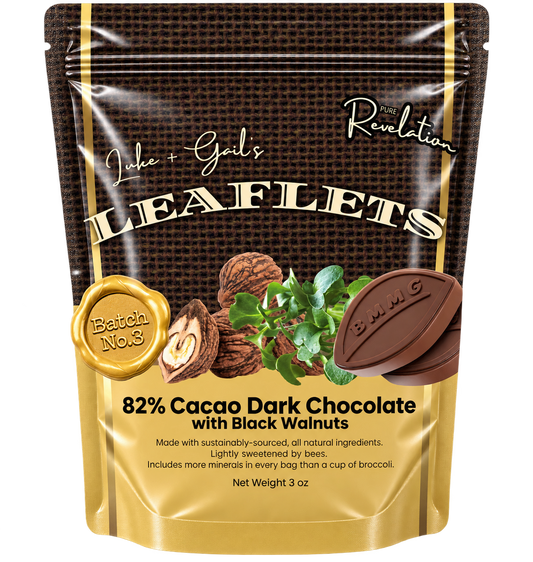 Batch No. 3: Dark Chocolate Leaflets with Black Walnuts