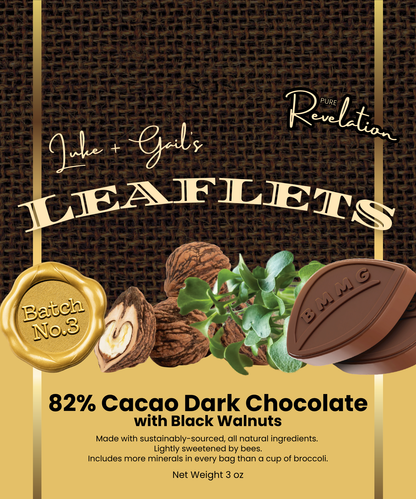 Batch No. 3: Dark Chocolate Leaflets with Black Walnuts
