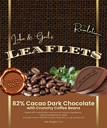 Batch No. 7: Dark Chocolate Leaflets with Crunchy Coffee Beans | Luke & Gail's