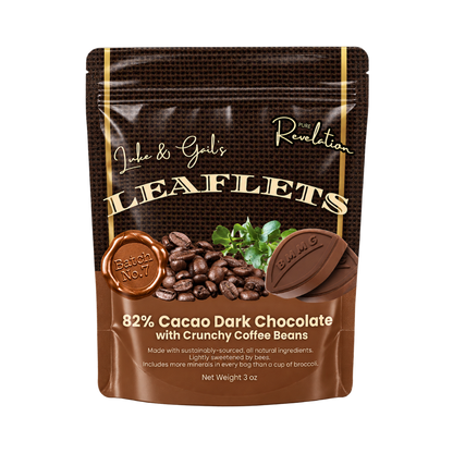 Batch No. 7: Dark Chocolate Leaflets with Crunchy Coffee Beans | Luke & Gail's