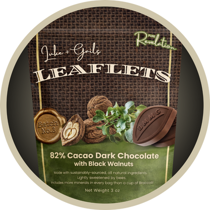 Batch No. 3: Dark Chocolate Leaflets with Black Walnuts